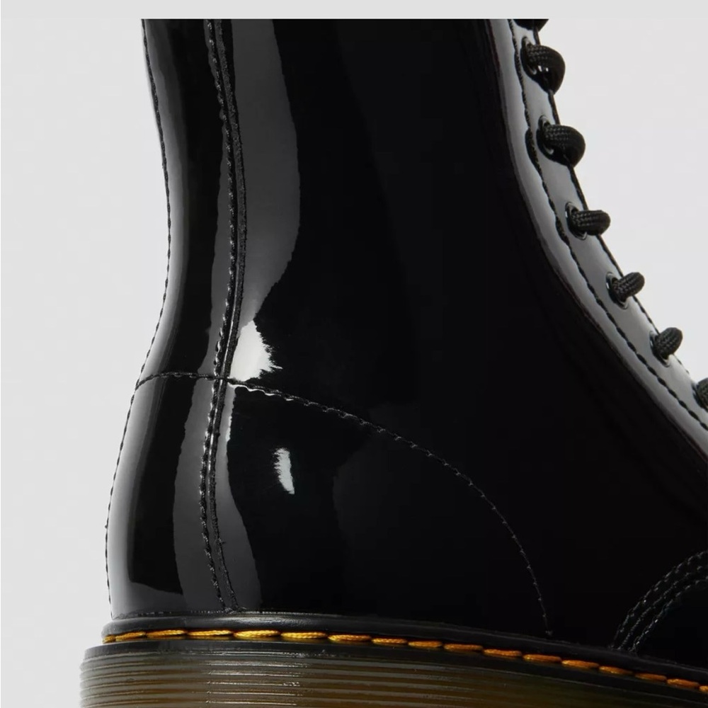 Dr. Martens Black Patent Leather Boots - Picture 4 of 12
